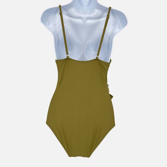 Swimsuit Traditional Style Classic One Piece in Sage Green Size Large - Picture 8 of 9